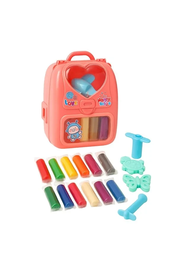 Colorful Clay Back Play Set - 12 Sticks and Molds - Creative Educational Set for Children